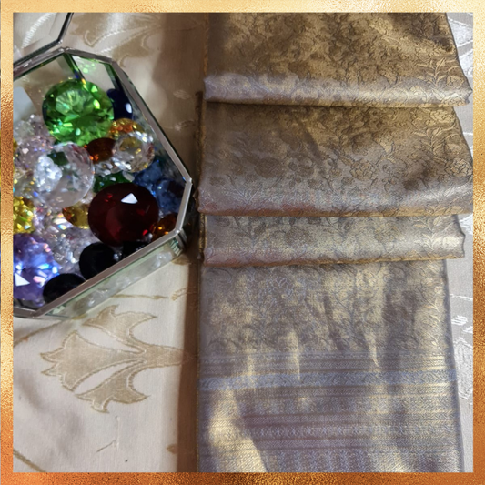 Bridal Kanjivaram Lavendar Mauve body with gold work & golden zari. Perfect for weddings & festive wear. Handpicked collection at The Saree Mahal