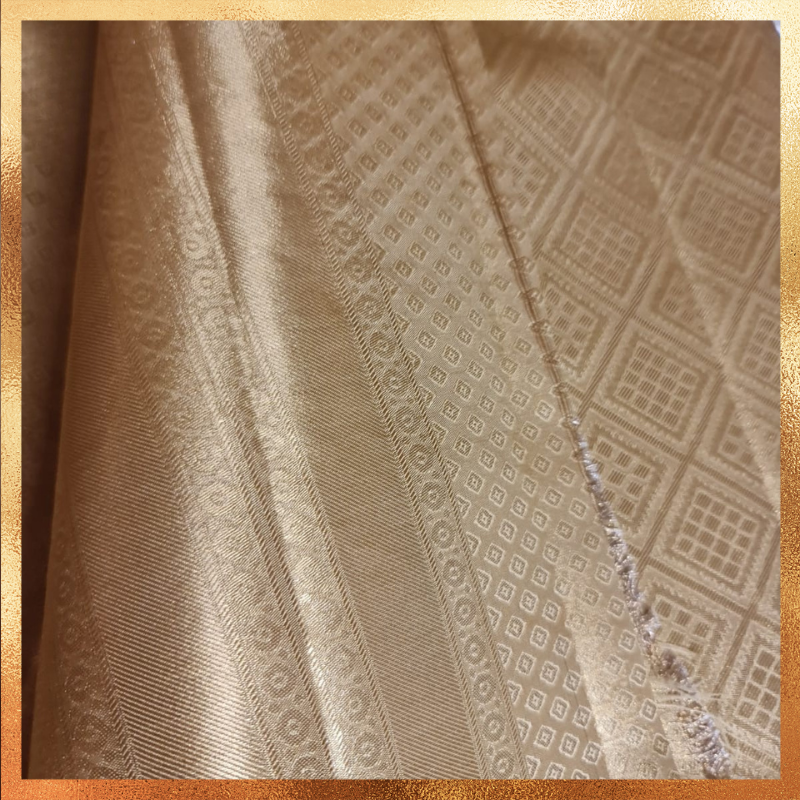 Bridal Kanjivaram Saree in Metallic Gold Color Body with Golden Zari Body & Border