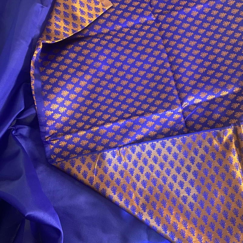 Soft Silk (TSM SS001) : Royal Blue Jacquard