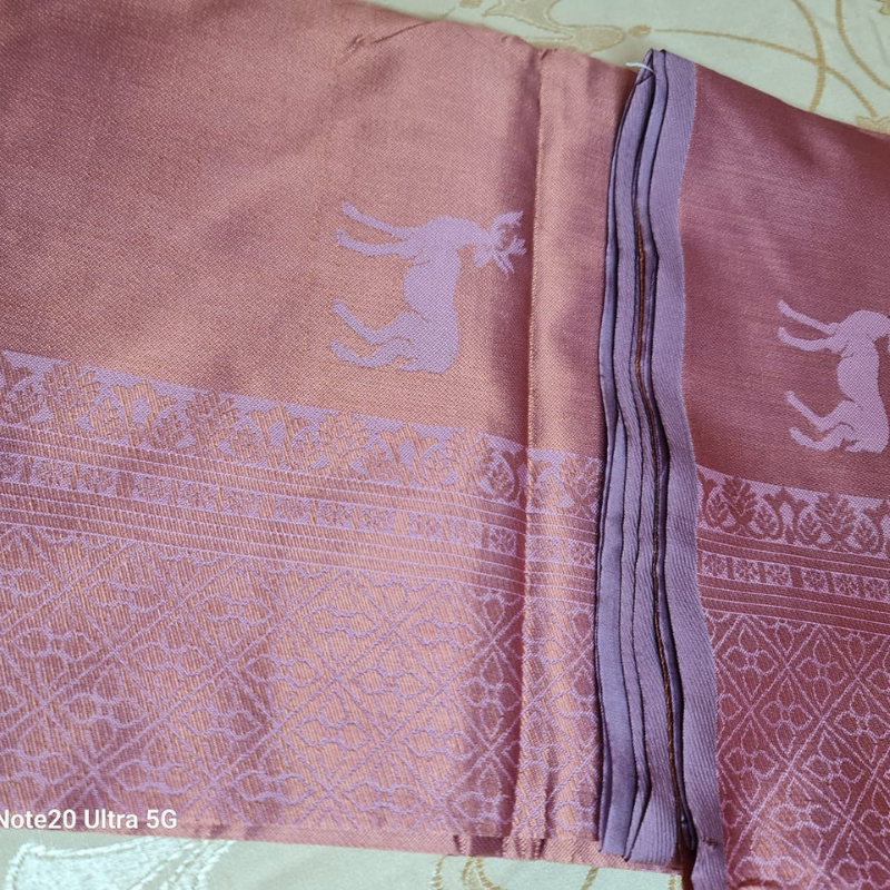 Soft Silk (TSM SS009) : Lavendar Mauve Copper Jacquard