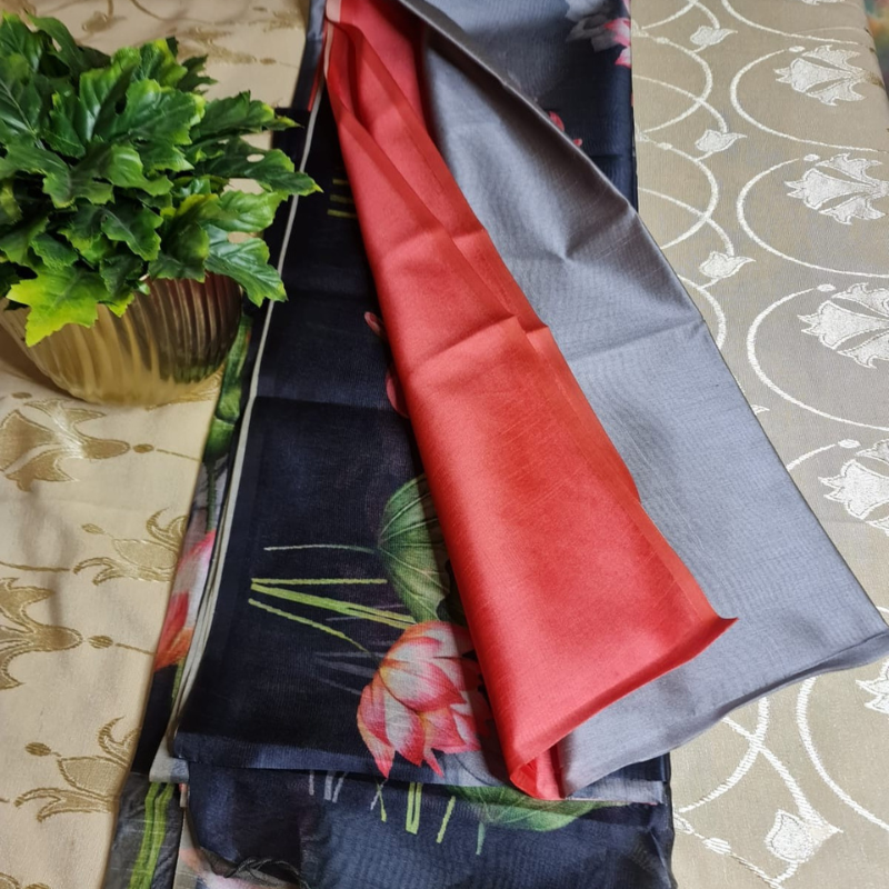 DAILY WEAR (TSM ST003) - Lotus Red-Grey-Black Ombre