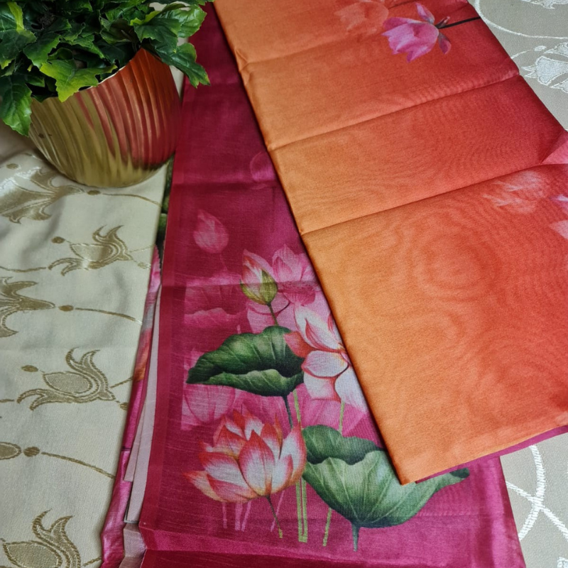 DAILY WEAR (TSM ST004) - Lotus Purple-Orange-Magenta Ombre