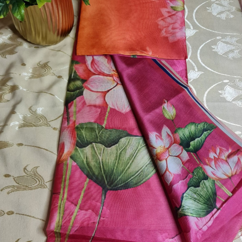 DAILY WEAR (TSM ST004) - Lotus Purple-Orange-Magenta Ombre