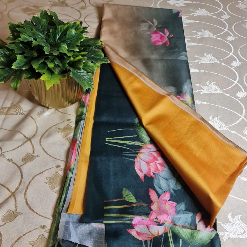DAILY WEAR (TSM ST005) - Lotus Yellow-Dark Green-Black Ombre