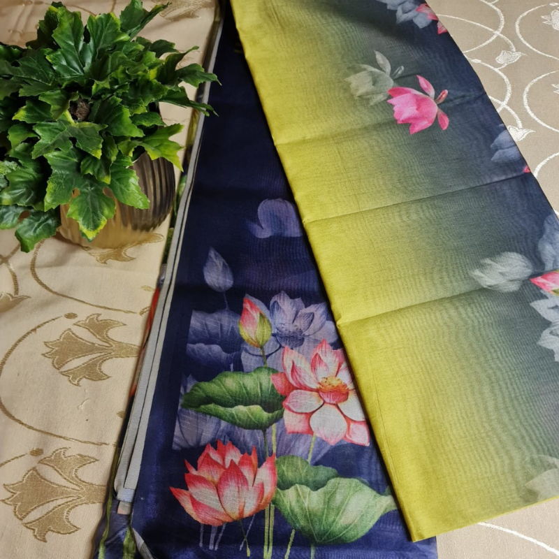 DAILY WEAR (TSM ST007) - Lotus Green-Lime Green-Navy Blue Ombre