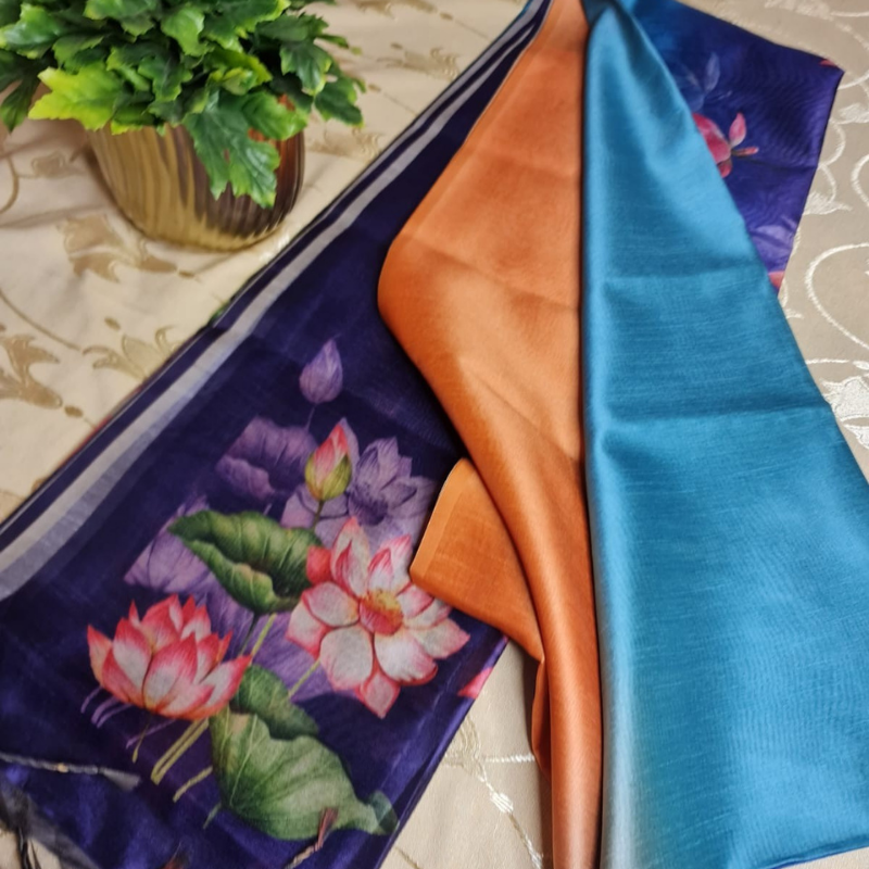DAILY WEAR (TSM ST008) - Lotus Orange-Light Blue-Purple Ombre