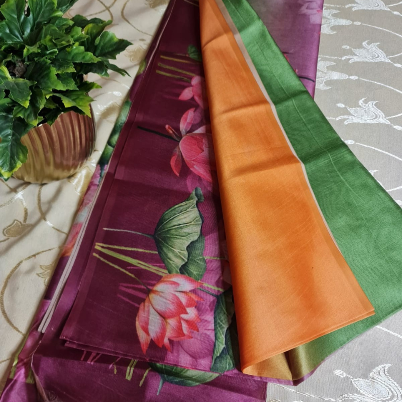 DAILY WEAR (TSM ST010) - Lotus Golden Yellow-Light Green-Purple Ombre