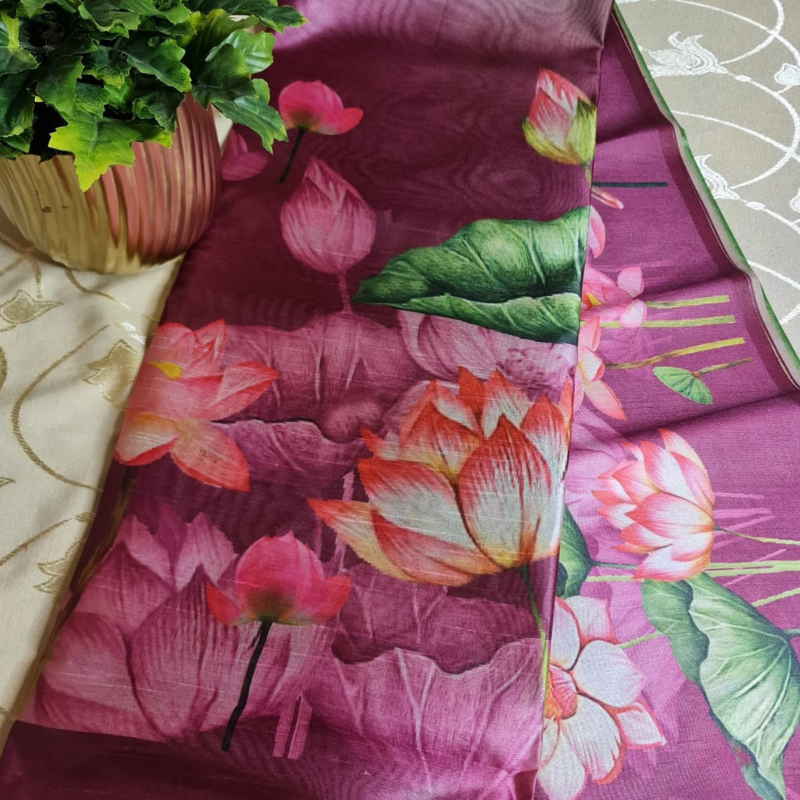 DAILY WEAR (TSM ST010) - Lotus Golden Yellow-Light Green-Purple Ombre