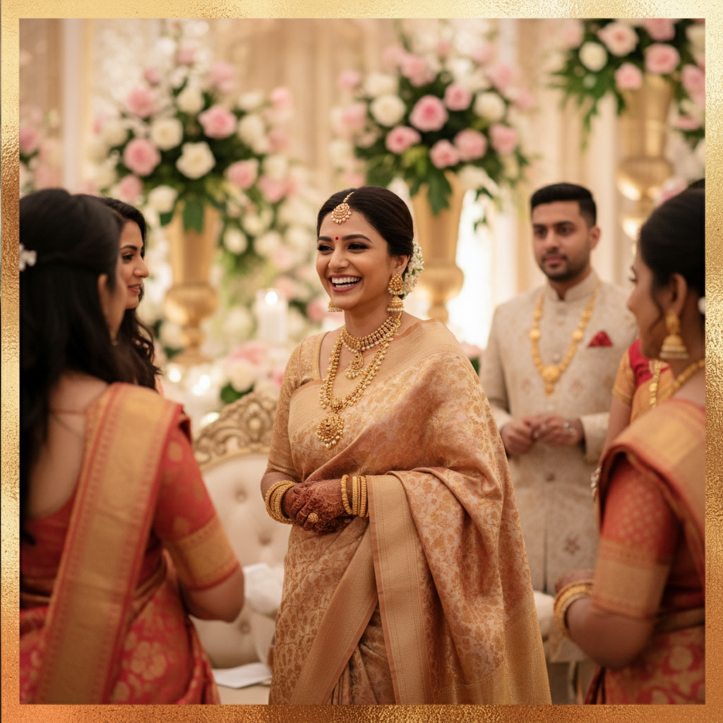 KANJIVARAM (TSM KJ028) - Gold Flesh Pink