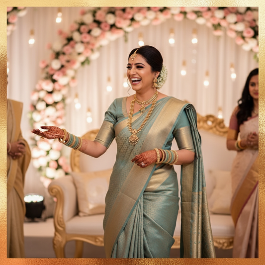 KANJIVARAM (TSM KJ030) - Gold Green