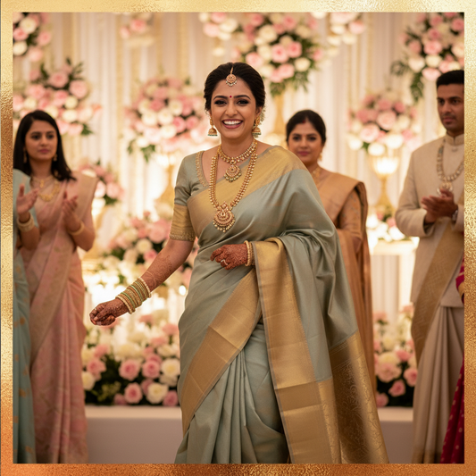 KANJIVARAM (TSM KJ020) - Gold Mint