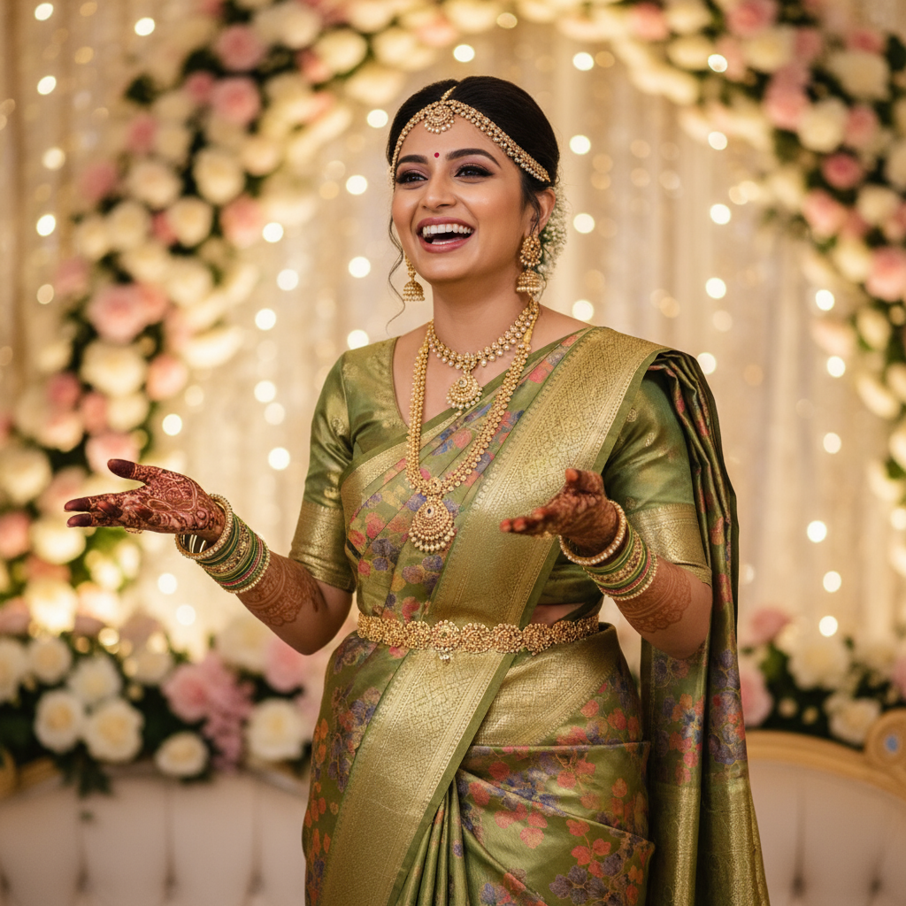 KANJIVARAM (TSM KJ011) - Gold Green