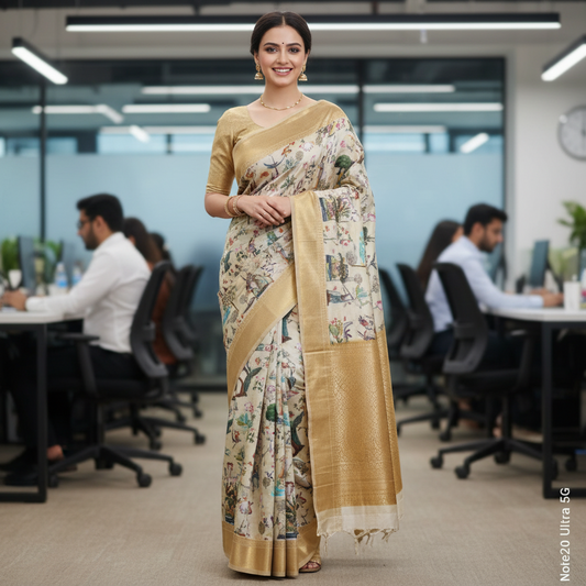 KALAMKARI (TSM Kalamkari005) - Off White