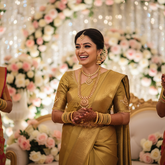 KANJIVARAM (TSM KJ005) - Gold Mehndi Green