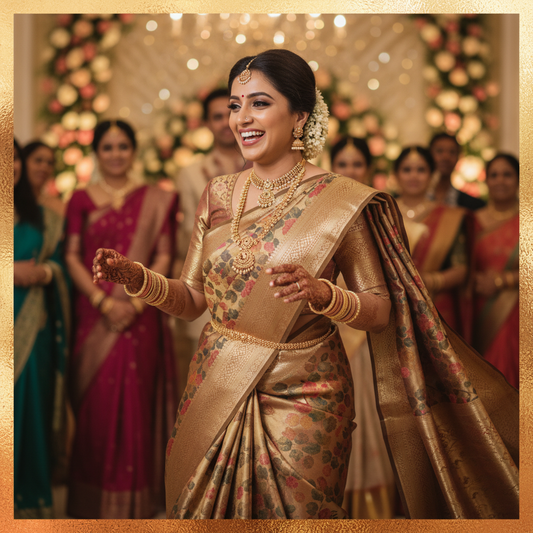 KANJIVARAM (TSM KJ010) - Gold Pink