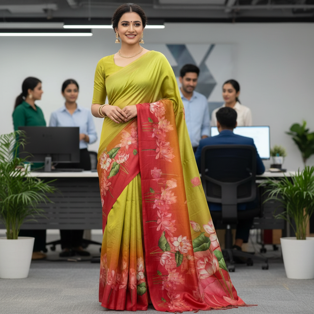 DAILY WEAR (TSM ST001) - Lotus Red Green Ombre