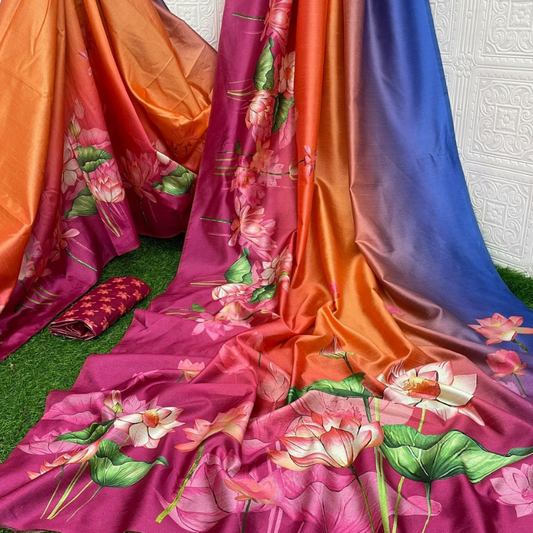 DAILY WEAR (TSM ST004) - Lotus Purple-Orange-Magenta Ombre