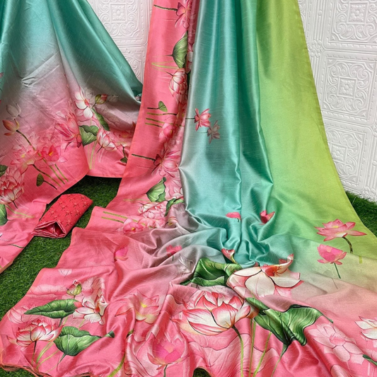 DAILY WEAR (TSM ST006) - Lotus Light Green-Blue-Pink Ombre