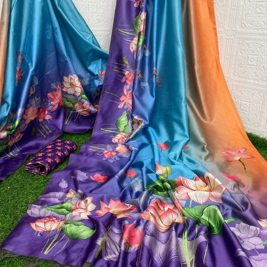 DAILY WEAR (TSM ST008) - Lotus Orange-Light Blue-Purple Ombre