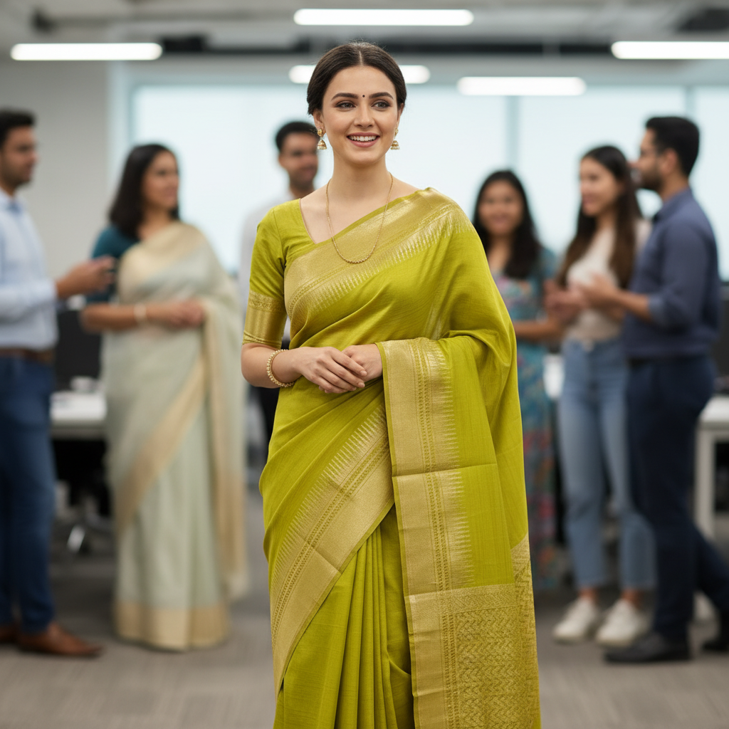 TUSSAR (TSM Tussar002) – Lime Green