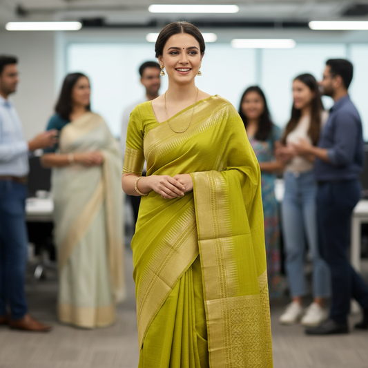 TUSSAR (TSM Tussar002) – Lime Green